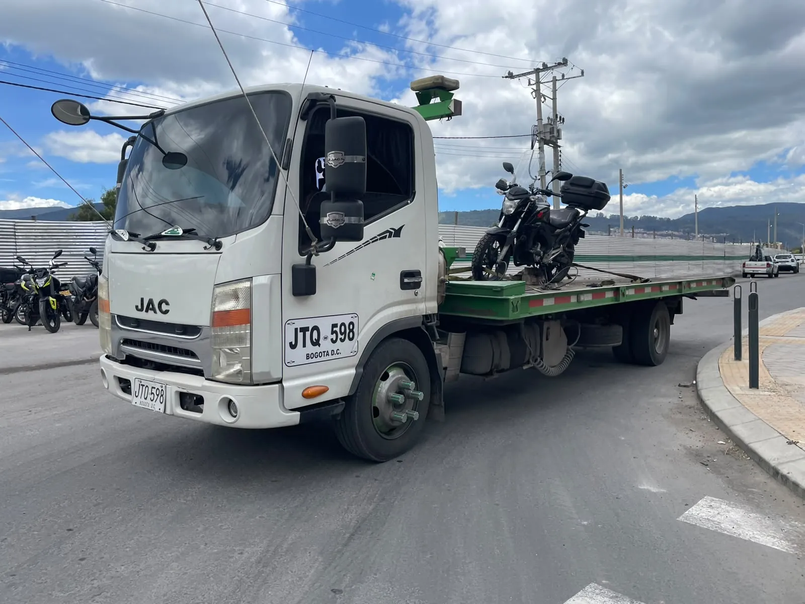 Transporte de motos en Bogotá